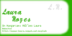 laura mozes business card